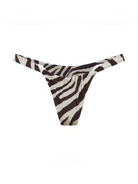 VACAY SWIMWEAR Rhodes Bottom Zebra Brown